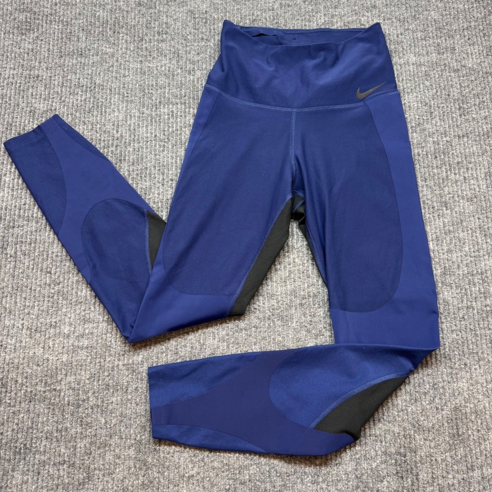 Nike Womens Legend Dri Fit‎ Joggers Small Royal Blue Athletic Workout Pants
